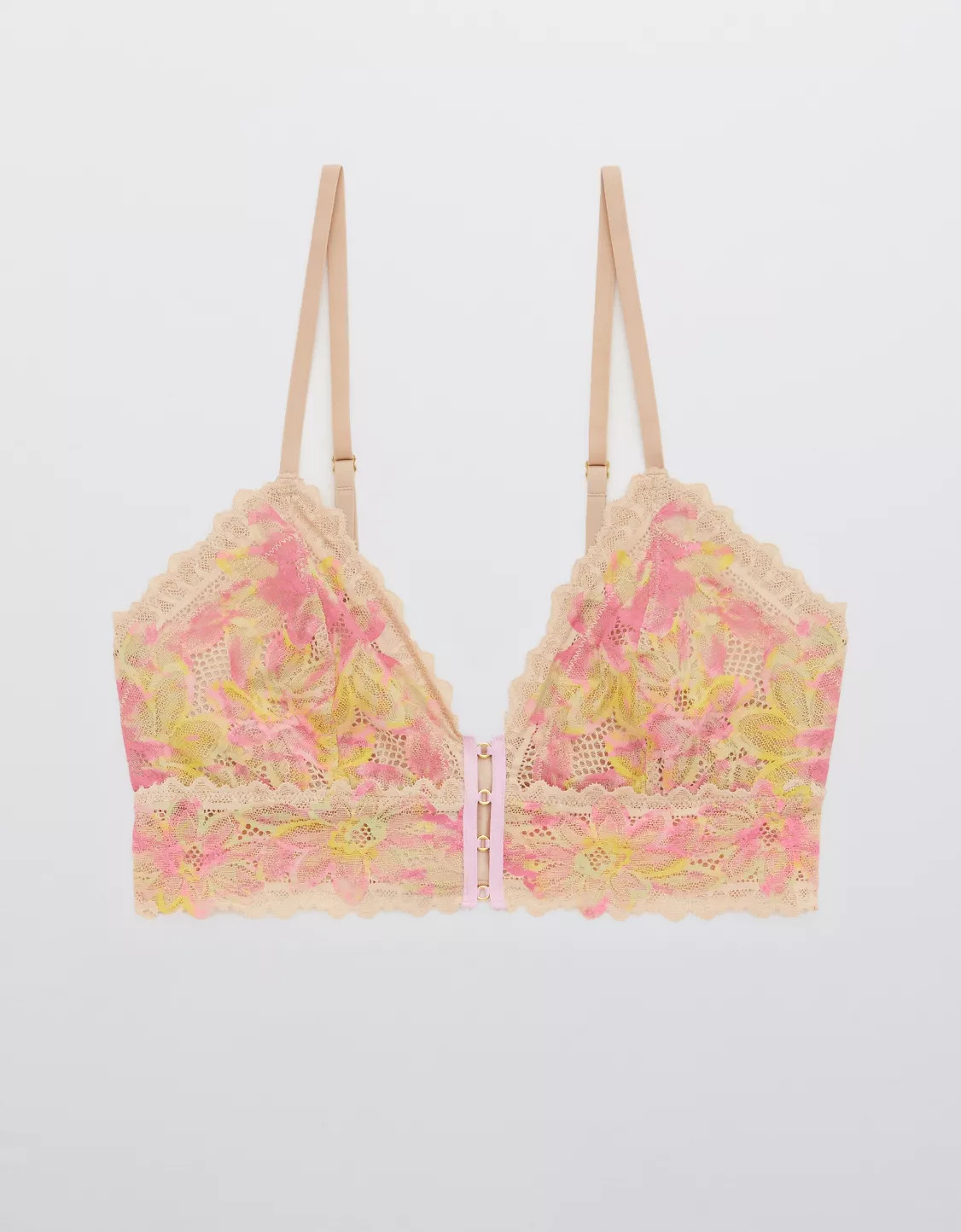Aerie Sunkissed Lace Triangle Bralette | American Eagle Outfitters (US & CA)