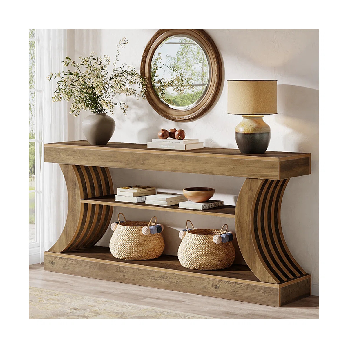 70.9" Long Farmhouse Console Table For Entryway | Wayfair North America