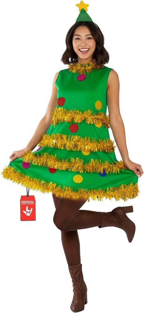 fun shack Christmas Tree Dress Women, Christmas Costumes For Women, Xmas Tree Dress, Fun Costumes... | Amazon (US)