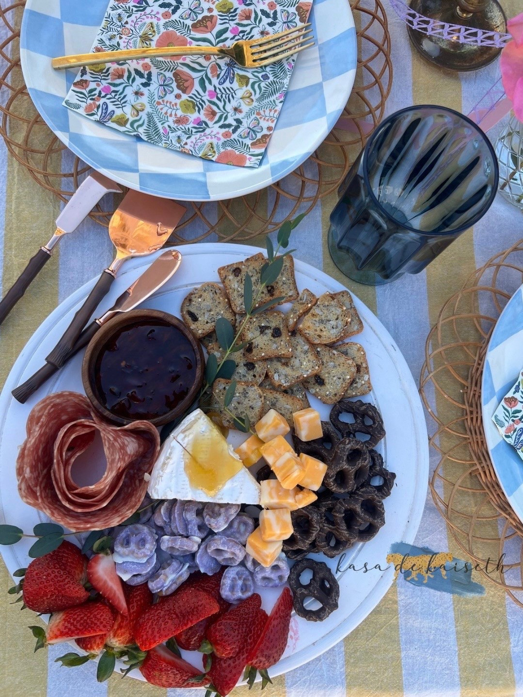 The blue Walmart goblets really completed the tablescape. Love the design. 

#LTKSeasonal #LTKStyleTip #LTKHome