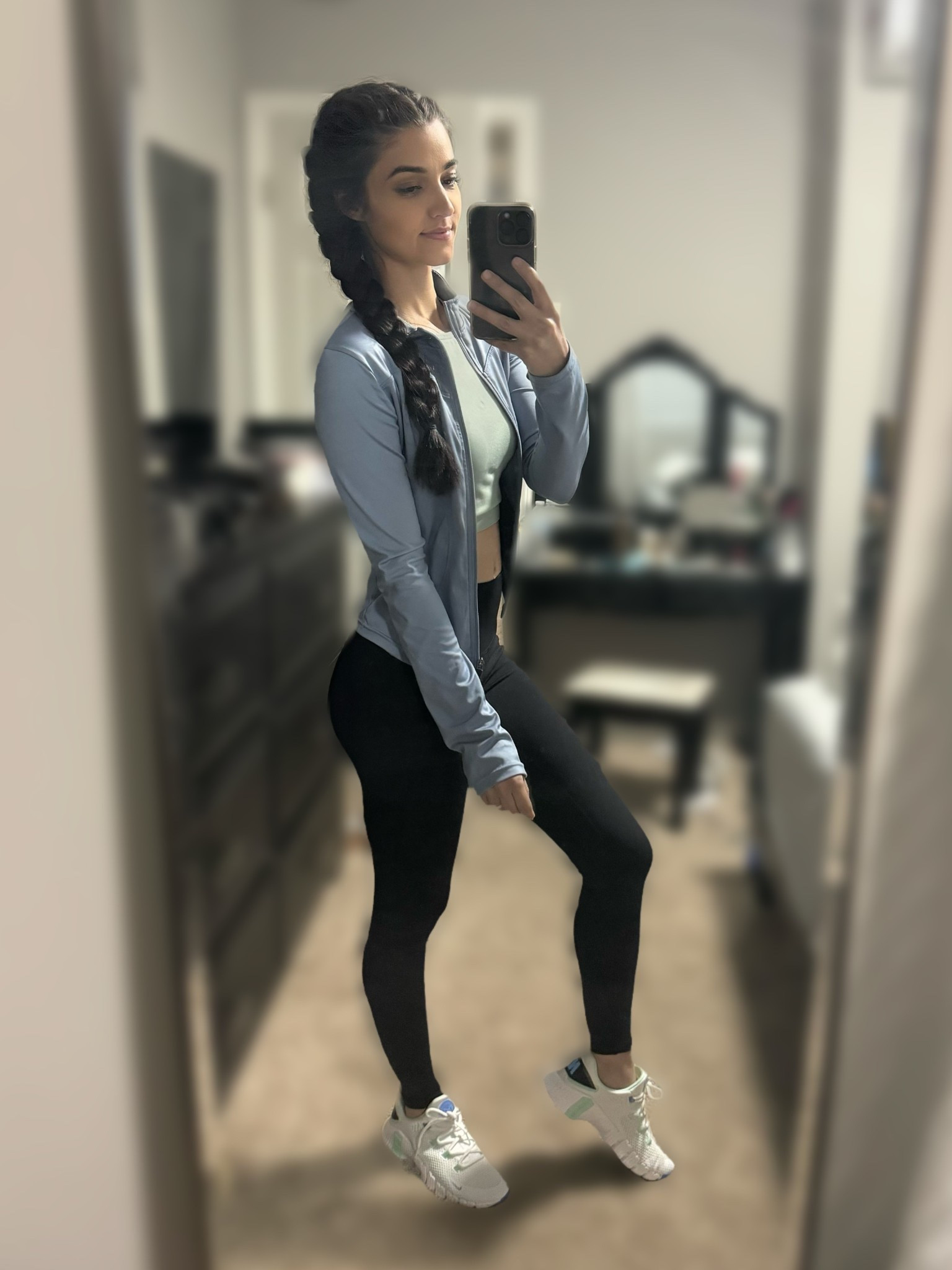 One of my favorite gym outfits! My leggings are from colorfulkoala & feel like butter! My shoes are Nike Metcons. I couldn’t find the exact color way online but I linked similar! Sports bra is from forever 21 but linked similar from Amazon. 

#gym #workout #activewear #athleisure 

#LTKShoeCrush #LTKActive #LTKFindsUnder100