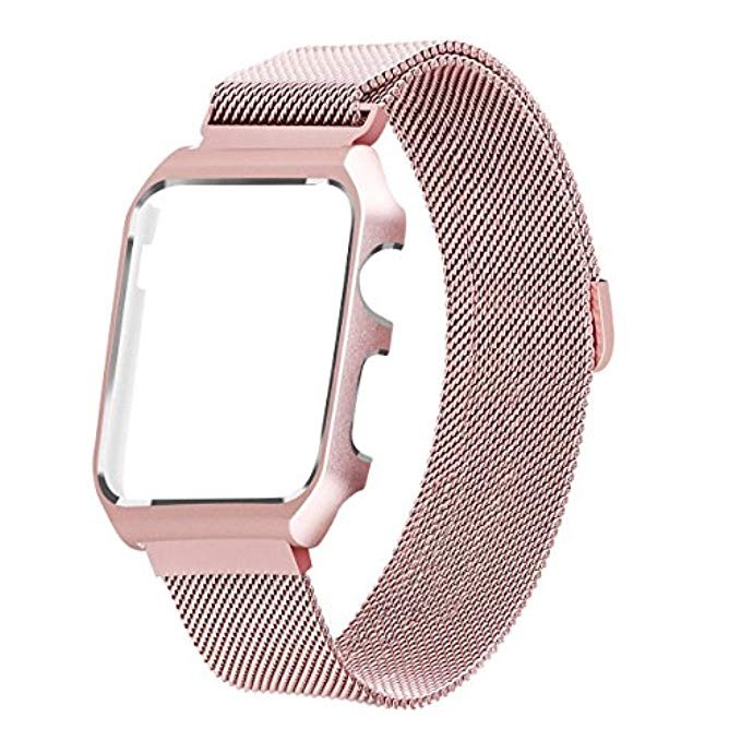 LikeItY Compatible for Apple Watch Band Milanese Loop, Stainless Steel Magnetic Band with Metal Case | Amazon (US)