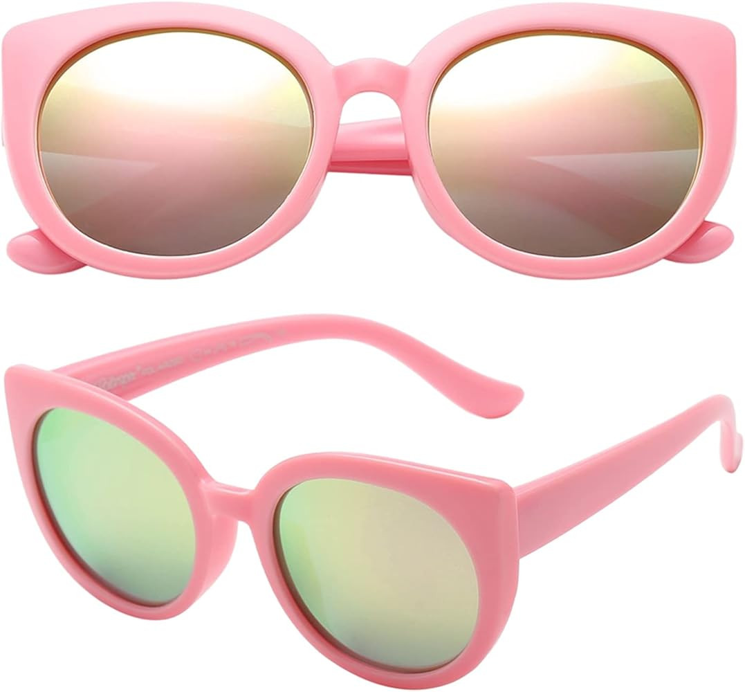 PolarSpex Girls Sunglasses - Polarized Kids Sunglasses,Cateye Toddler Sunglasses | Amazon (US)
