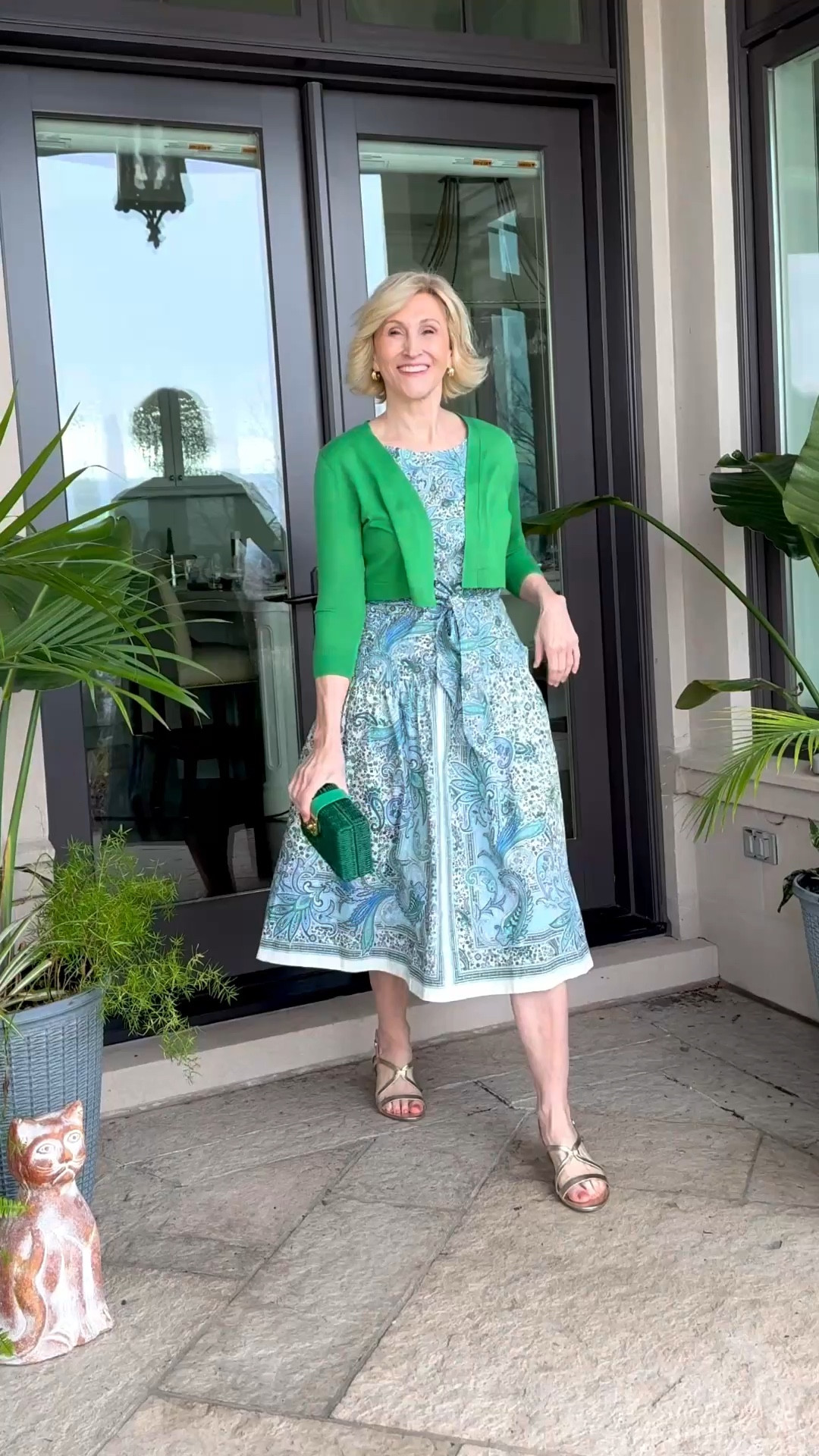 #TalbotsPartner One head-turning spring Dress – two fabulous looks! Which is your favorite? This refined @talbotsoffical belted midi is super versatile, easy to style, and on sale!

Classic &Ladylike – just add a shrug to up the elegance. Gold sandals add a touch of shine, and this stunning clutch is your statement piece.

Modern & Casual – create a relaxed weekend vibe with a short-sleeve denim jacket, denim slingback espadrilles, and the same green wicker clutch that doubles as a crossbody bag.

Two perfect looks for all your spring events. You don’t need any other dress!

Get 40% OFF one item in my outfit and 30% OFF the rest right now at the @talbottsofficial Style in Bloom event!

#TalbotsPartner @talbotsofficial 

#LTKSaleAlert #LTKOver40 #LTKSeasonal