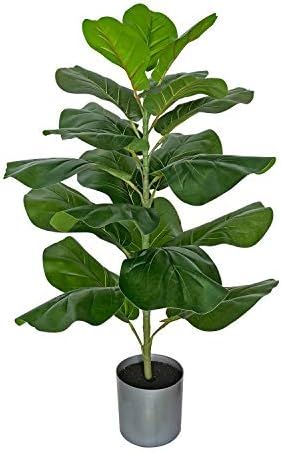 BESAMENATURE Artificial Fiddle Leaf Fig Tree/Faux Ficus Lyrata for Home Office Decoration, 30.5" ... | Amazon (US)