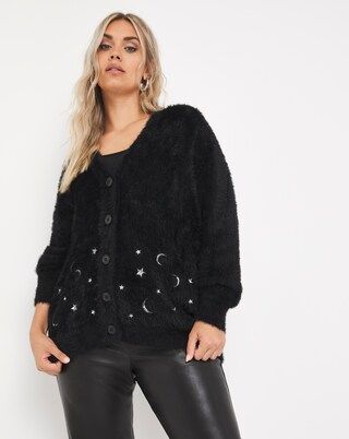 Lovedrobe Celestial Embroidered Cardigan | Simply Be (UK)