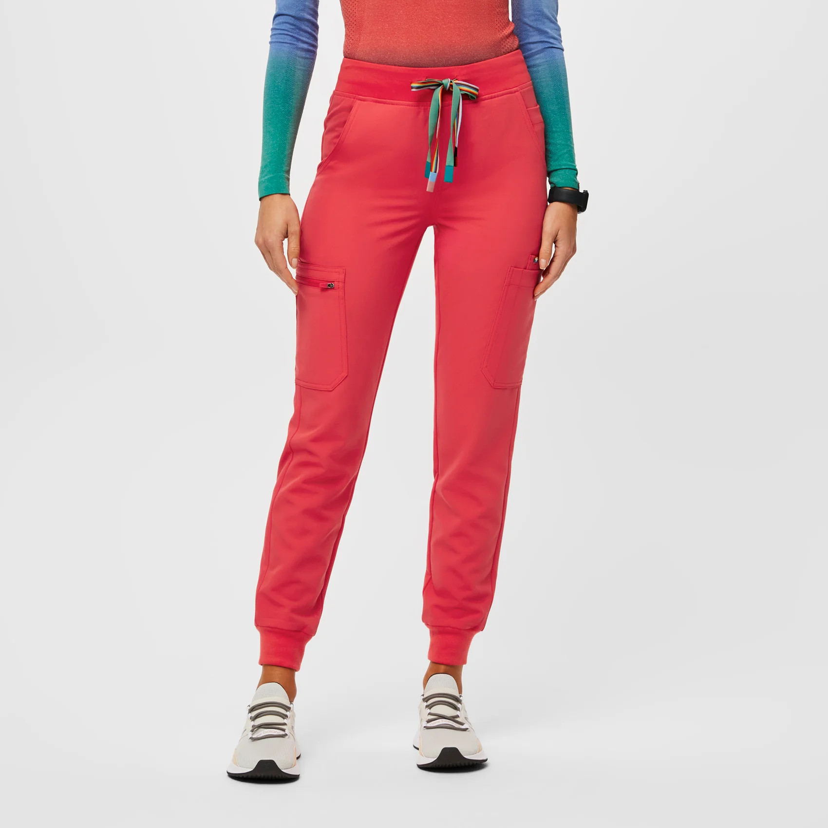 Women’s Pride High Waisted Zamola Jogger Scrub Pants - Hibiscus · FIGS | FIGS