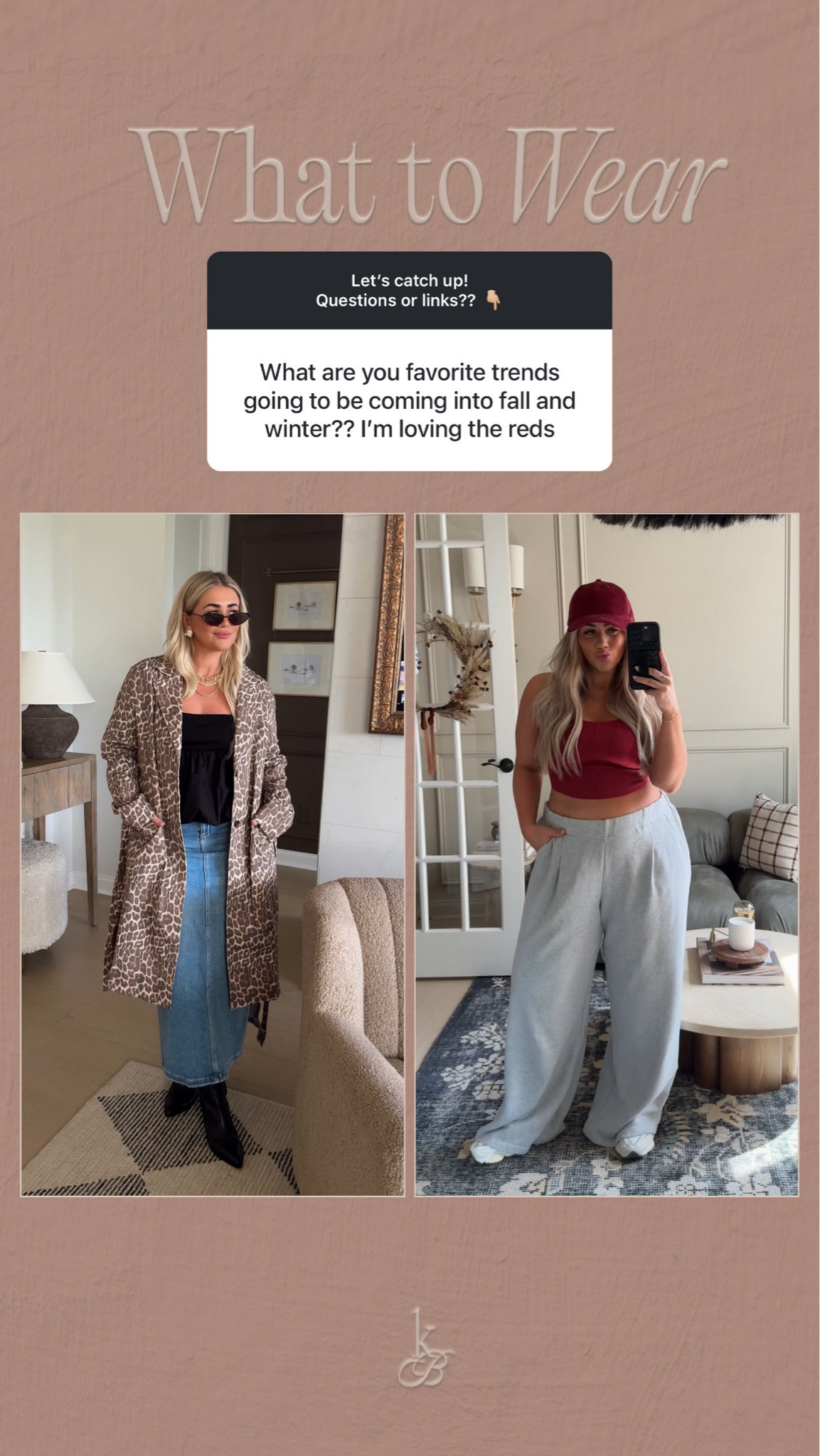 Fave trends that will go into winter this year🤎 obsessed with the red and leopard trends! #sale #trending #leopard #red 

#LTKSeasonal #LTKMidsize #LTKStyleTip