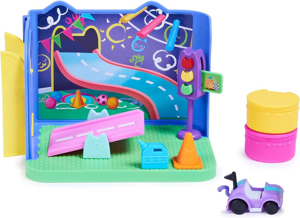 Gabby's Dollhouse, Carlita Purr-ific Play Room with Carlita Toy Car, Accessories, Furniture and Dollhouse Deliveries, Kids Toys for Ages 3 and up | Amazon (US)