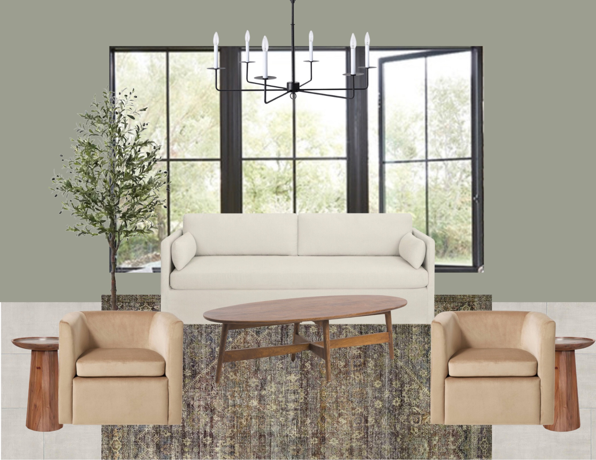 Planning a quick little sunroom update and I’m loving this modern, neutral sofa from @Walmart mixed with the velvet barrel chairs from @target! I added warmth with a favorite @loloi vintage area rug and warm wood tones!

#LTKhome #LTKsalealert #LTKstyletip