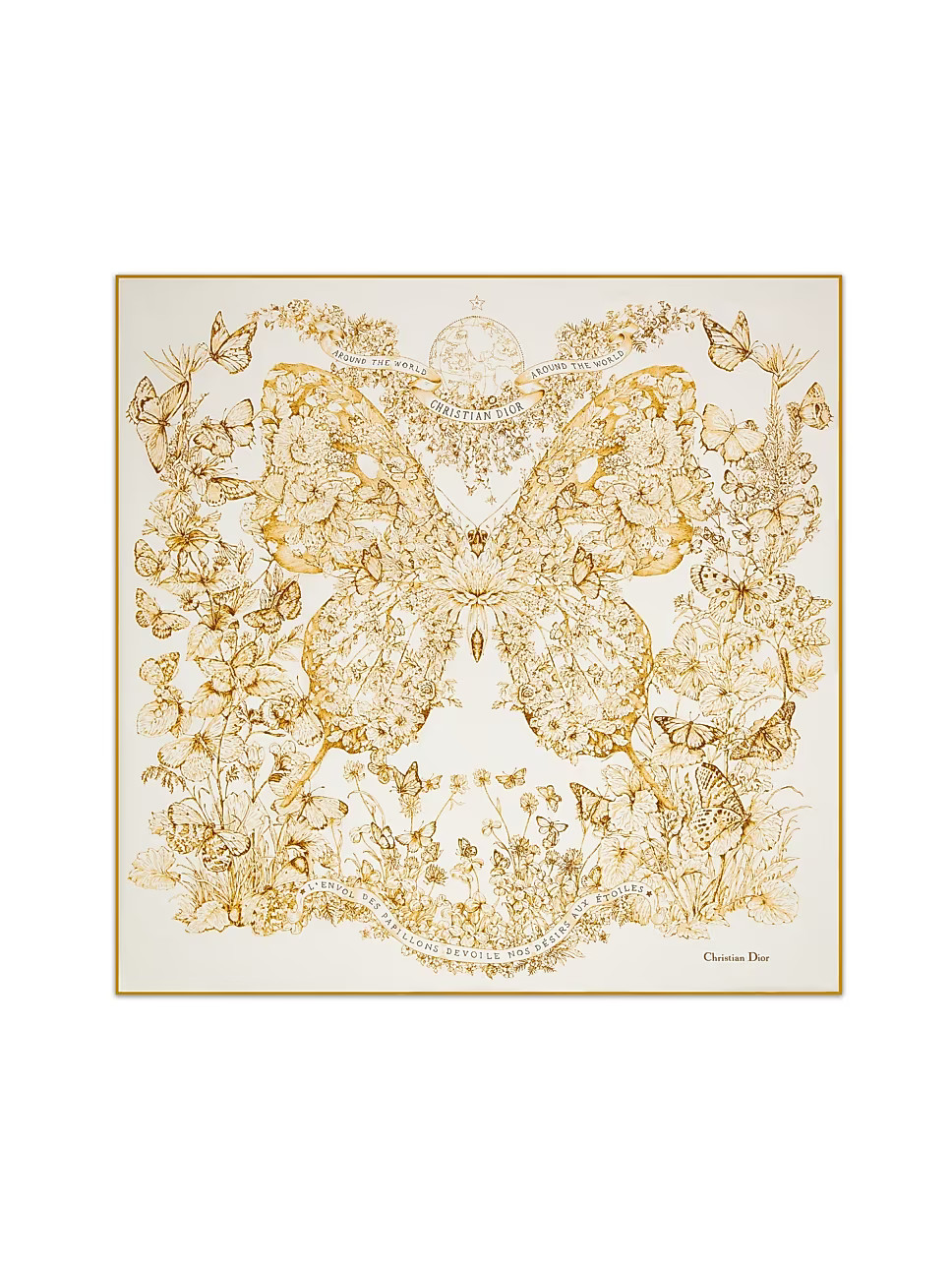Butterfly Around the World 90 Square Scarf | Saks Fifth Avenue