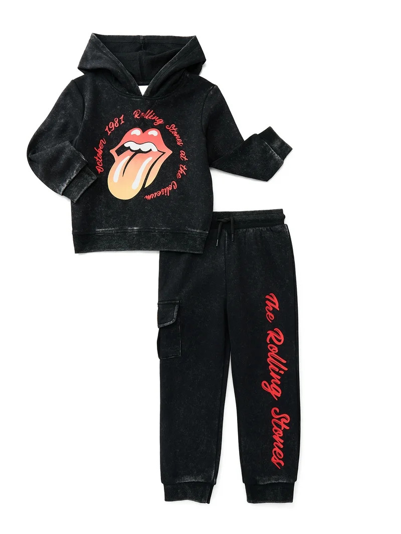 Rolling Stones Toddler Boys Graphic Hoodie and Jogger Pants Set, 2-Piece, Sizes 12M-5T - Walmart.... | Walmart (US)