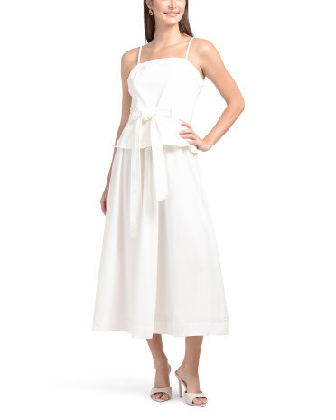 Samantha Mixed Media Dress For Women, Spandex/Cotton | TJ Maxx