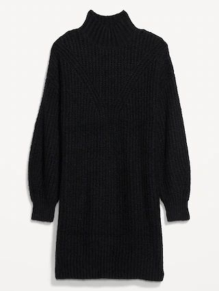 Long-Sleeve Mock-Neck Mini Sweater Shift Dress for Women | Old Navy (US)