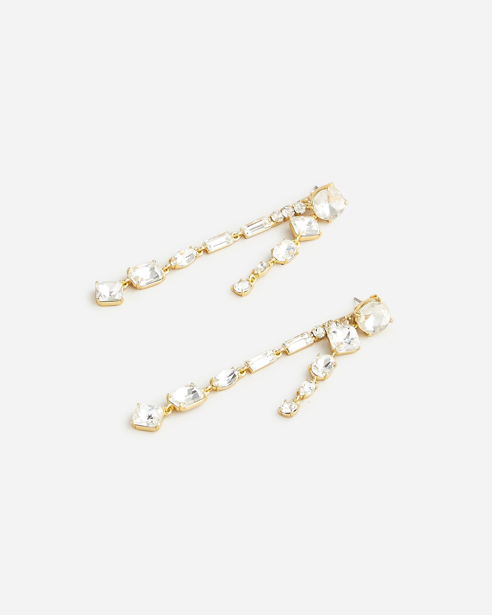 Crystal jacket drop earrings | J. Crew US