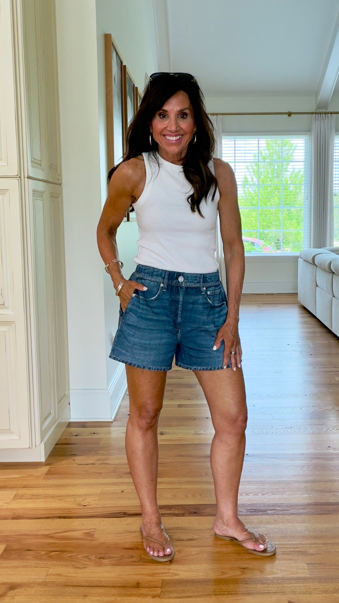 What I’m wearing 
Tank - medium
Shorts - smalll

#LTKOver40 #LTKSeasonal