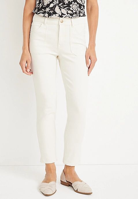 m jeans by maurices™ Slim Straight Ankle High Rise Jean | Maurices