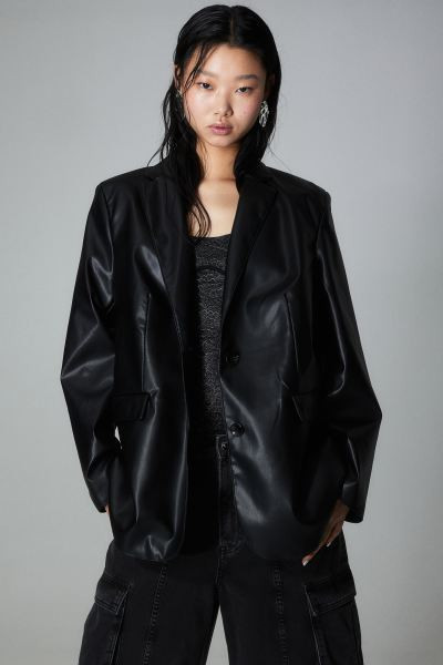 Single-breasted Jacket - Black - Ladies | H&M US | H&M (US + CA)