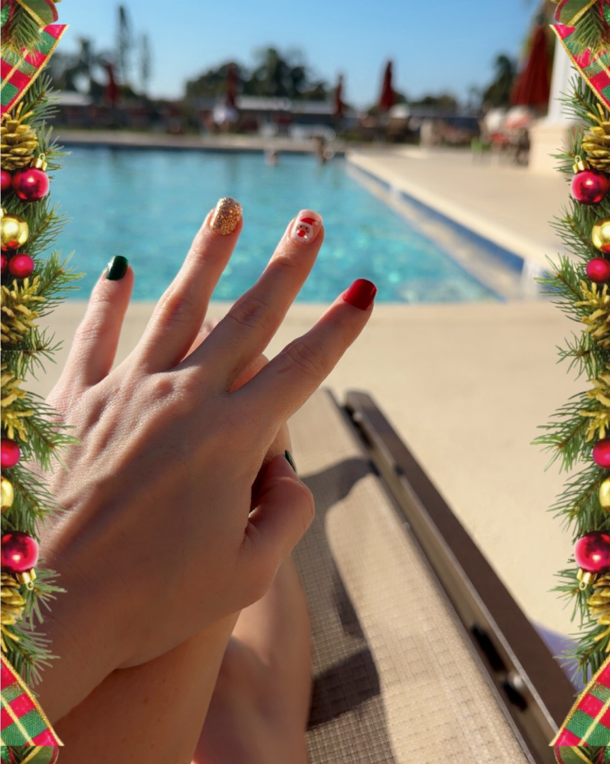 Merry Christmas Eve! Had a holly jolly day at the pool with my fun impress Christmas nails and salty mermaid swim suit 😍

#LTKGiftGuide #LTKdayinmylife #LTKHoliday