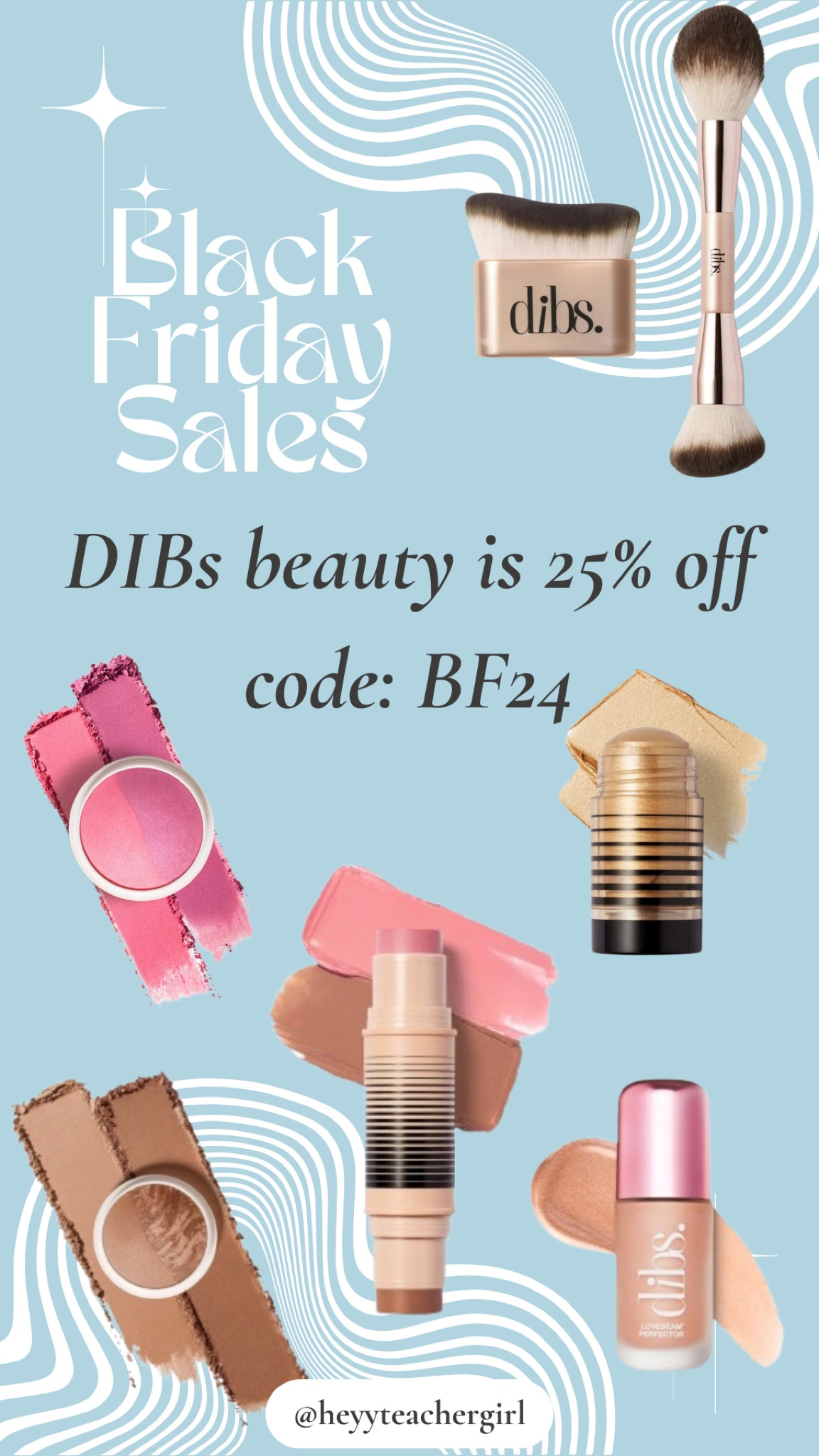 DIBs beauty is 25% off sitewide with code: BF24 

I use the duo (shade 2) and blush (vip pink) every day! the bronzer and brushes are in my cart today 😍

#LTKCyberWeek #LTKGiftGuide #LTKSaleAlert