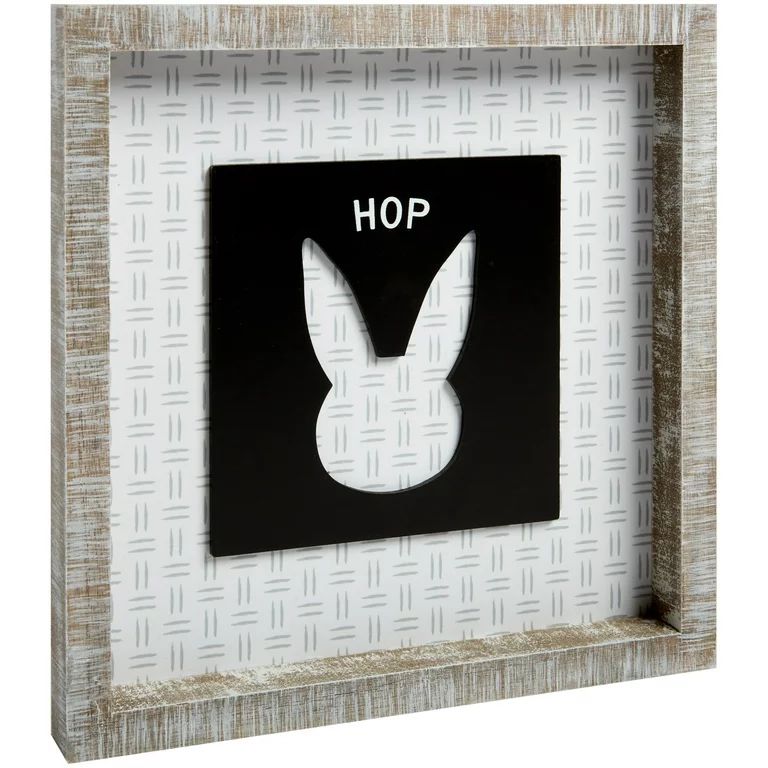 Way to Celebrate Easter Celebration Framed Shadow Box, Bunny Hop | Walmart (US)