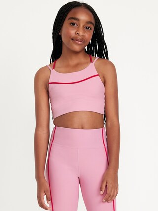 PowerSoft Longline Sports Bra for Girls | Old Navy (US)