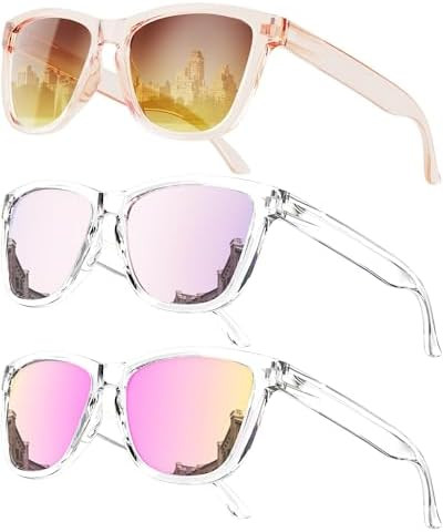 Amazon.com: QALLY Sunglasses-women Polarized Sunglasses-womens: Trendy Sun Glasses polarized UV40... | Amazon (US)