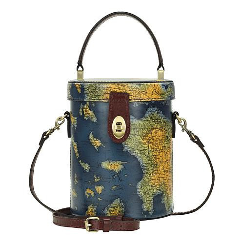 Patricia Nash Candela Leather Bucket Crossbody Bag - Blue | HSN