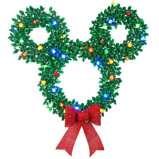 Disney Disney/Pixar 34.016-in Hanging Wreath Light Display with Multicolor LED Lights Lowes.com | Lowe's