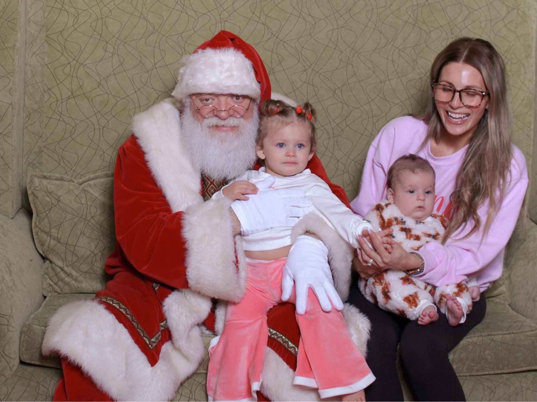 The “Mom wasn’t planning on being in the photos with Santa but everyone started crying so you had to be in the photos last minute look” - truthfully wouldn’t have it any other way. 🎅🏼🎄❤️

Life is hectic and crazy with these babies but my heart is so full that it makes it all so worth it. Swipe to see last year’s photo with Santa. ❤️ Oh, how time flies - it’s not fair. 

.

.

.

#christmas #santa #photoswithsanta #family #familytime #momlife #babyfashion #babiesofinstagram #babyphotography #motherhood #instababy #momblog #irishtwins #instadaily #toddlerlife#motherhoodunplugged #liketoknowit #ltk #2under2

#LTKSeasonal #LTKHoliday #LTKkids