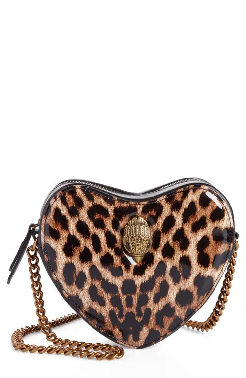 Kurt Geiger London Kensington Heart Crossbody Bag in Medium Brown at Nordstrom | Nordstrom