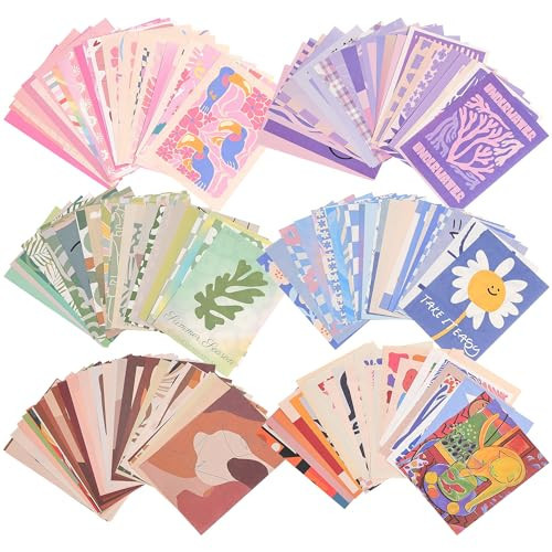 emmoolife 300 Sheets Aesthetic Scrapbook Paper, Retro Boho Pastel Wall Collage Scrapbooking Supplies Craft Decorative Papers Abstract Art Hippie Pattern Room Fashion Decor Paper for Card Making Gift | Amazon (US)