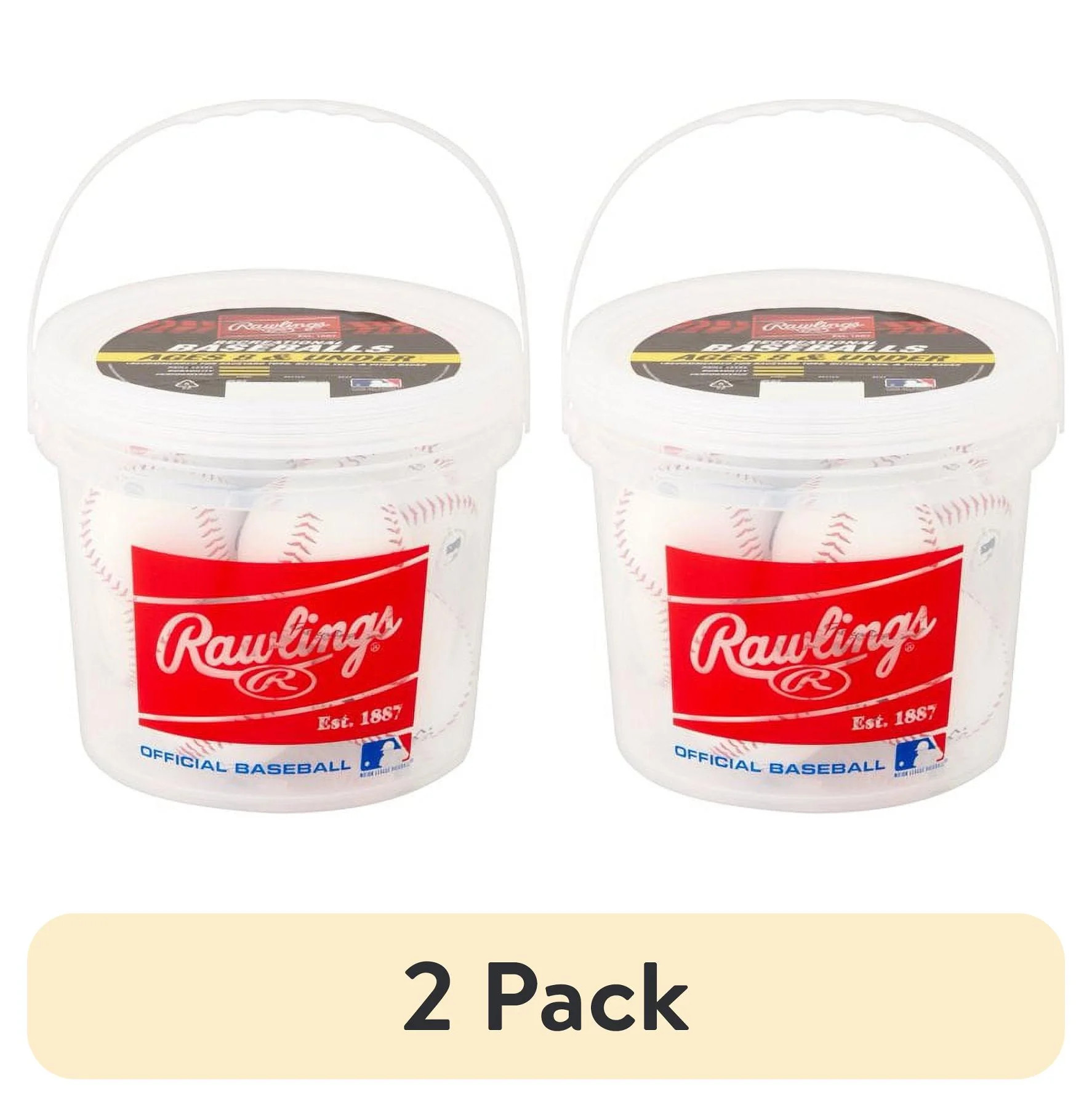 (16 pack) Rawlings | Official League Recreational Use Practice Baseballs | Youth/8U | OLB3 | Buck... | Walmart (US)