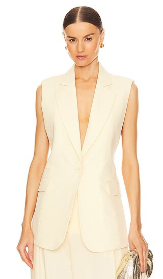 Jessy Vest in Pale Banana | Revolve Clothing (Global)