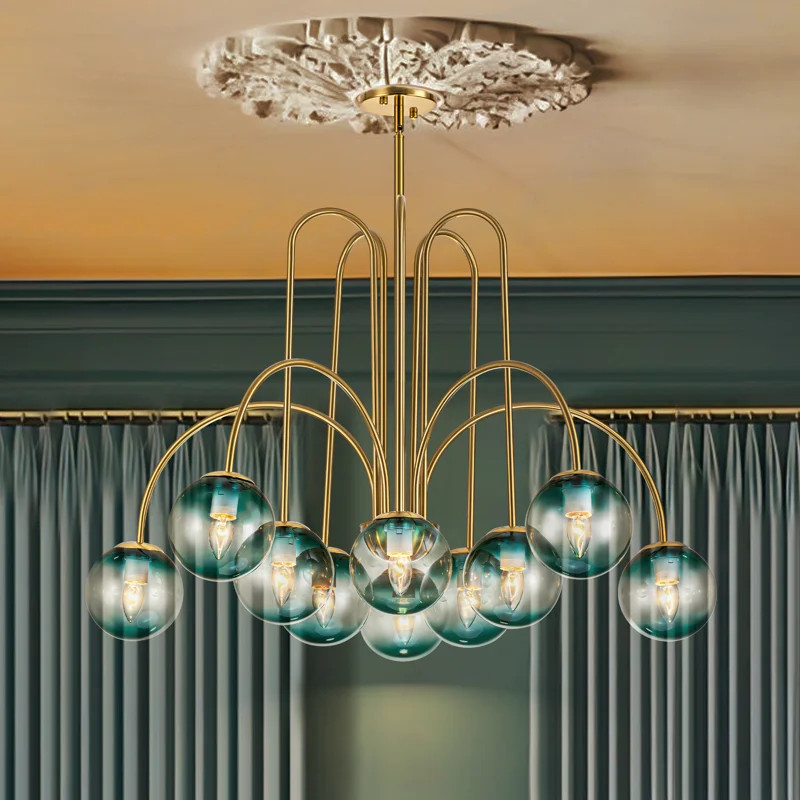 Lowndes 10 - Light Dimmable Sphere Chandelier | Wayfair North America