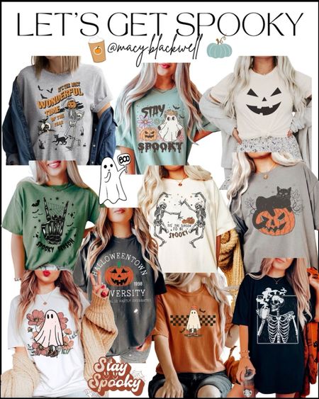 Halloween graphic tees. Spooky season graphic tees. Graphic shirts. Pumpkin graphic tees fall style 

#LTKunder50 #LTKunder100 #LTKSeasonal