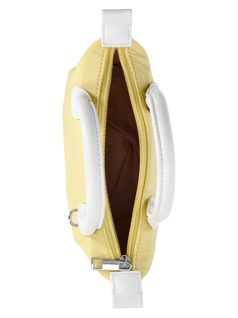 No Boundaries Women's Mini Tote Crossbody Bag, Lemon Ice | Walmart (US)