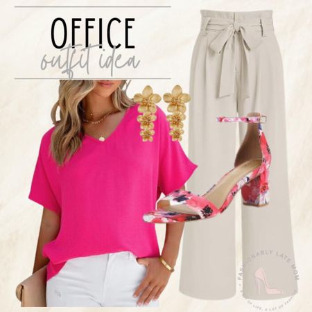 Office outfit idea
Fashionablylatemom 
Fashionably late mom 