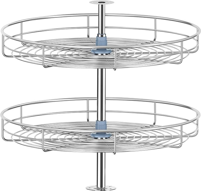28" Lazy Susan Turntable for Cabinet - Corner Cabinet Organizer for Kitchen, Full Circle Corner C... | Amazon (US)