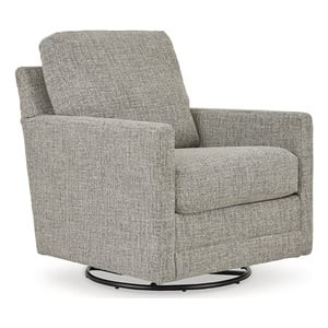 Signature Design by Ashley Bralynn Linen Swivel Glider Accent Chair | Homesquare