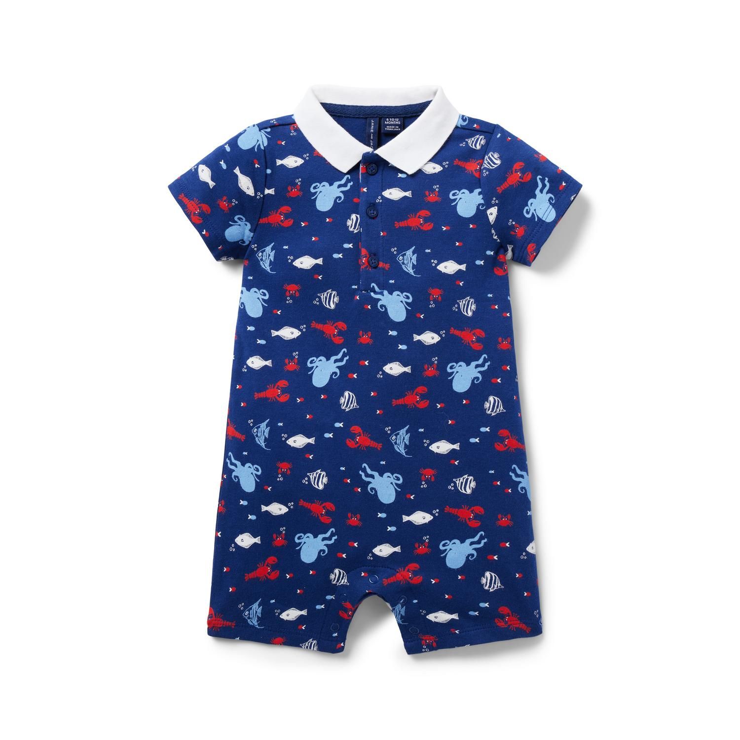 Baby Ocean Animals Polo Romper | Janie and Jack