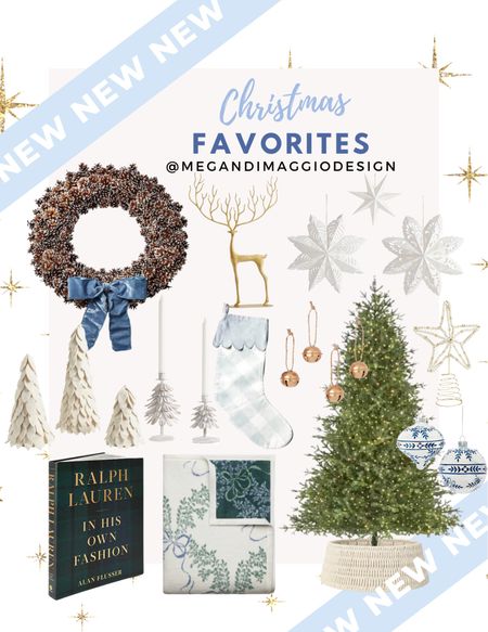 The long awaited (thanks for being patient 🤣) Christmas favorites post!! I’m sharing several roundups of my picks for Christmas decor from faux trees, stockings, decor & more!! 

Starting with these pretty classic & coastal pieces in pretty blues, whites & creams!! Love this large pinecone wreath & bow (on sale now!) and this new ChappyWrap throw blanket! 🎄✨🦌

#LTKHoliday #LTKsalealert #LTKhome