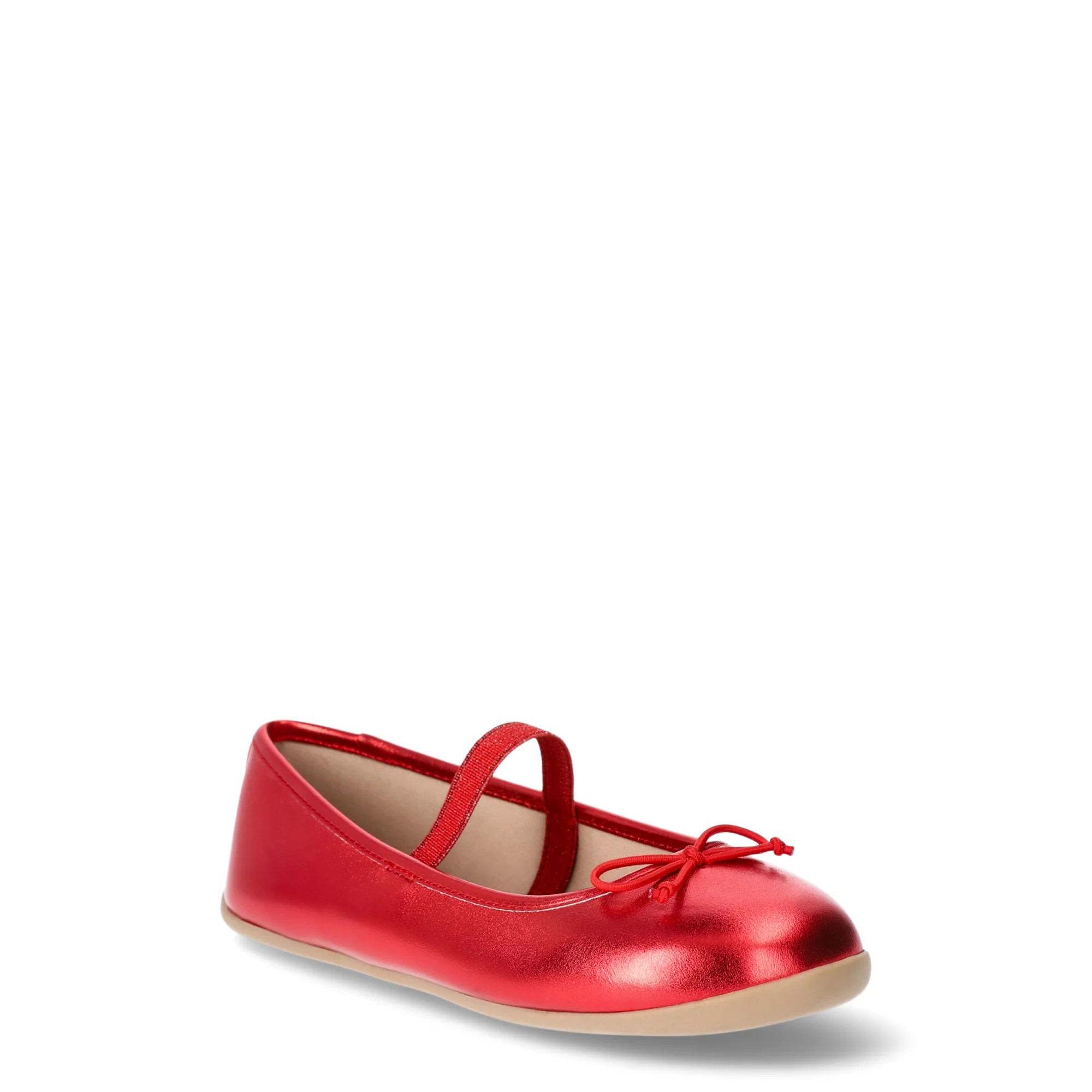 Wonder Nation Girls Bow Ballet Flats | Walmart (US)