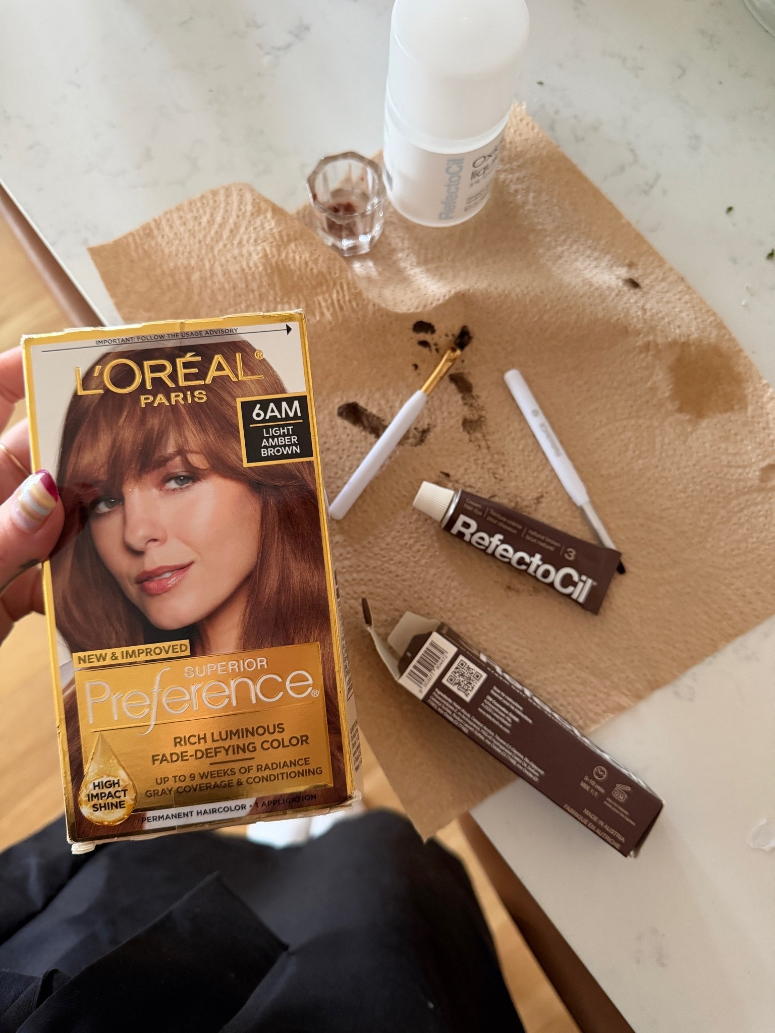 My hair and eye brow tint

#LTKgrwm #LTKBeauty #LTKSaleAlert