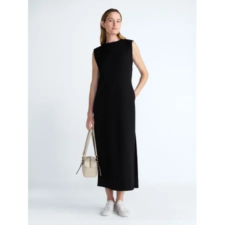 Scoop Women's and Women's Plus Scubaknit Sleeveless Maxi Dress, Sizes XS-4X | Walmart (US)