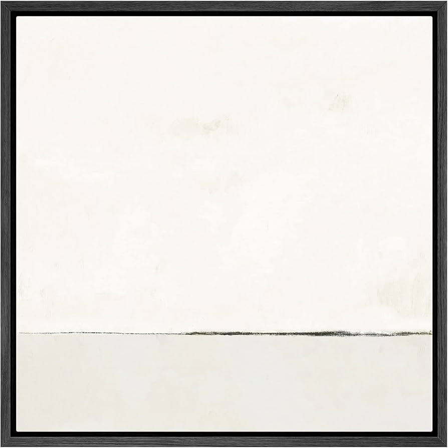 SIGNWIN Framed Canvas Print Wall Art Watercolor Abstract White Landscape Nature Shapes Illustrati... | Amazon (US)