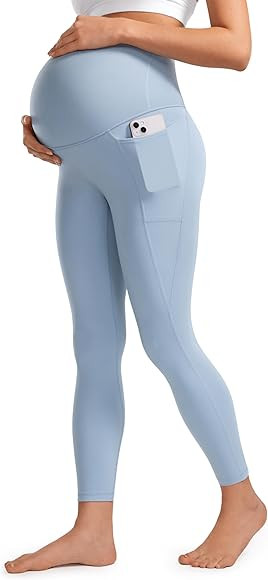 CRZ YOGA Womens Butterluxe Maternity Leggings with Pockets Over The Belly 25" - Workout Active Yo... | Amazon (US)