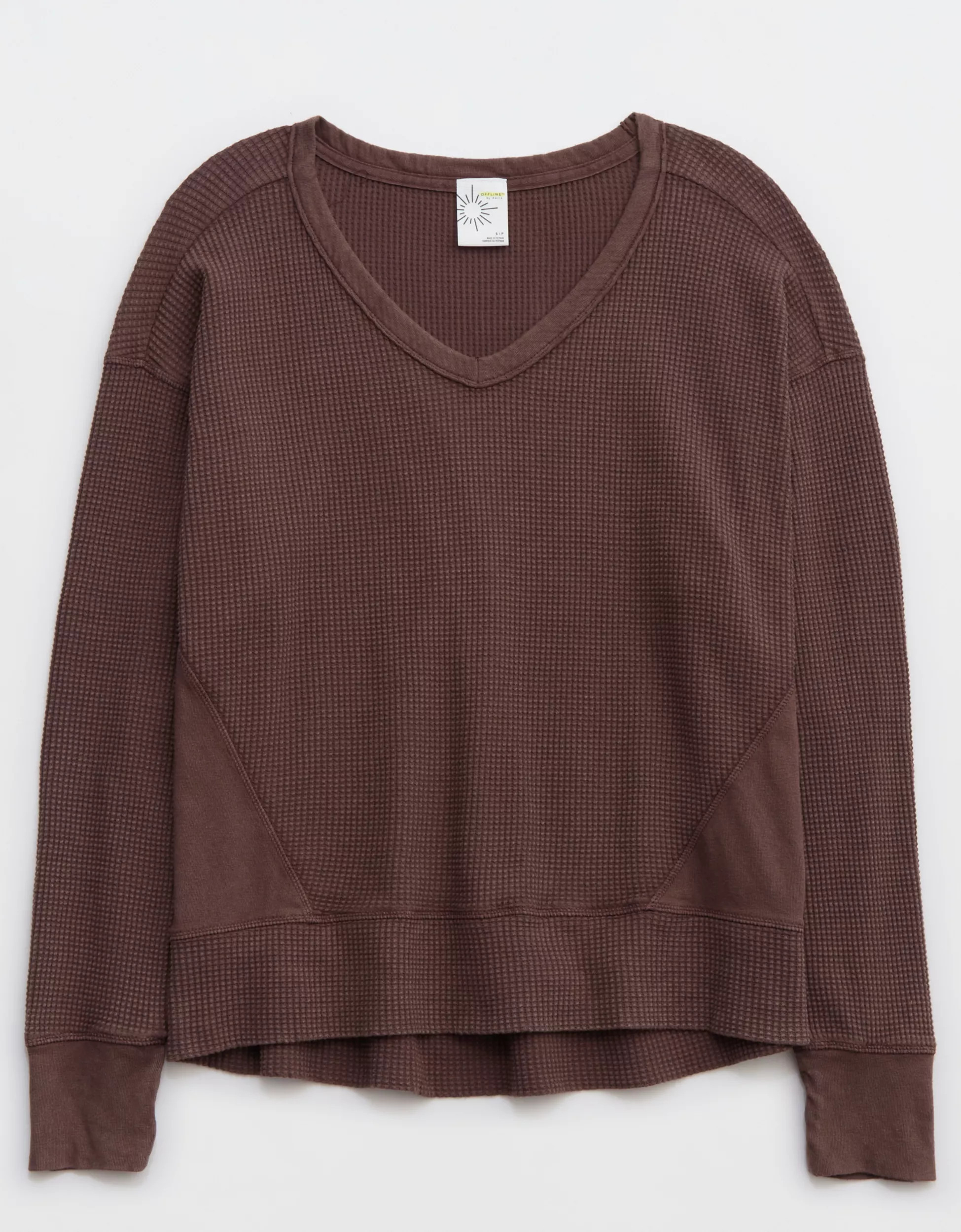 OFFLINE By Aerie Wow! Waffle Oversized T-Shirt | Aerie