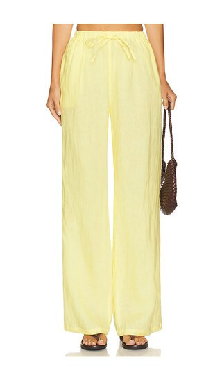 AEXAE x REVOLVE Drawstring Pant in Yellow. - size S | Revolve Clothing (Global)