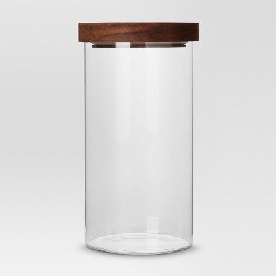 Large Glass Storage Canister with Wood Lid - Threshold™ | Target